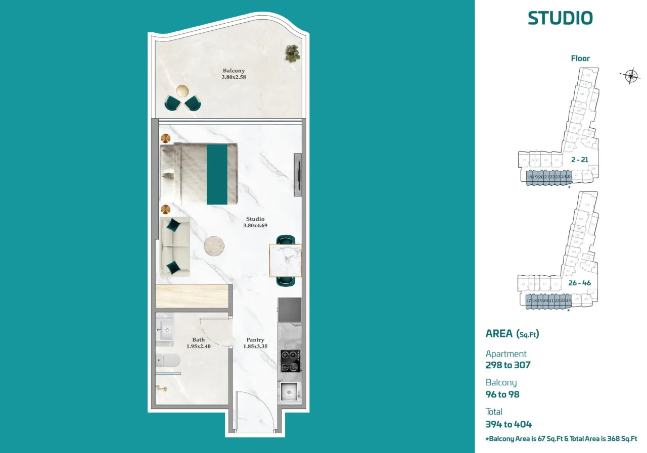 Studio studio plan