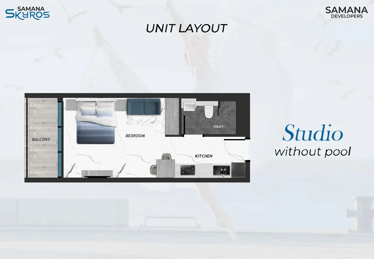 Studio Studio + Pool plan